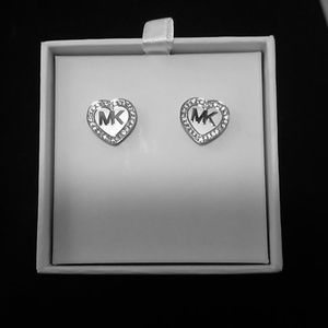 Michael Kors Earrings NEW IN BOX silver stud